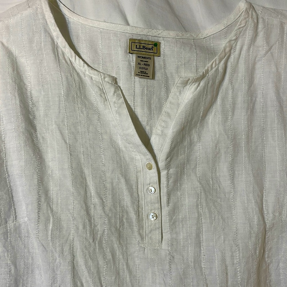 Ll bean linen shirt xl